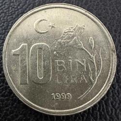 Türkiye 10 Bin Lira 1999. 10.000 10000
