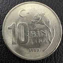 Türkiye 10 Bin Lira 1999. 10.000 10000