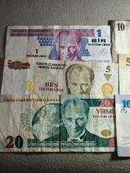 100 YTL - 1 YTL Yerli Kağıt Para Seti Karışık Kondüsyon
