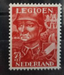 LOT.12 » Hollanda II. Dünya Savaşı Üçüncü Reich Ordusu Hollandalı Nazi Yanlısı Fırtına Birliği pulu 1941 MNH