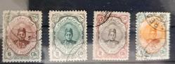 LOT.11 » İran 1911 Kaçar Hanedanı Ahmed Şah _ damgalı pullar