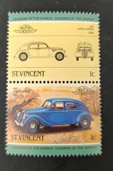 LOT.4 » Karayip Denizi St. Vincent Adası- damgasız bitişik pul