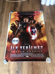 İlk Yenilmez Kaptan Amerika sinema filmi afişi