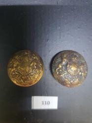 1890-1920 Savaş dönemi  Askeri üniforma düğmesi