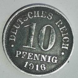 ALMANYA 1916    10  PFENNIG