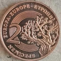 SETTEN ÇIKMA SPECIMEN  ANDORRA  2004    2  EURO CENT    FANTAZİ PARA