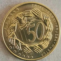 SETTEN ÇIKMA   SPECIMEN  SLOVENYA   2004     50  EURO  CENT     FANTAZİ PARA