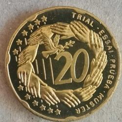 SETTEN ÇIKMA  SPECIMEN  SLOVENYA   2004     20  EURO  CENT     FANTAZİ PARA