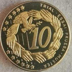 SETTEN ÇIKMA   SPECIMEN  SLOVENYA   2004     10  EURO  CENT     FANTAZİ PARA