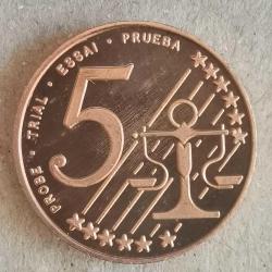 SETTEN ÇIKMA  SPECIMEN  SLOVENYA   2004     5  EURO  CENT     FANTAZİ PARA