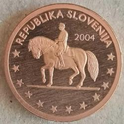 SETTEN ÇIKMA  SPECIMEN  SLOVENYA   2004     2  EURO  CENT     FANTAZİ PARA