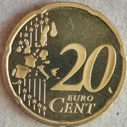 SETTEN ÇIKMA  HOLLANDA  2001    20  EURO CENT