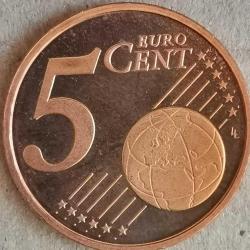SETTEN ÇIKMA  HOLLANDA  2001    5  EURO CENT