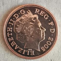 SETTEN ÇIKMA  İNGİLTERE  2005   2  PENCE     ÇİL