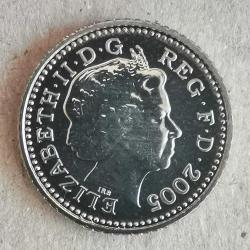 SETTEN ÇIKMA  İNGİLTERE  2005   5  PENCE     ÇİL