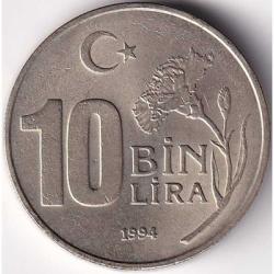 10 BİN LİRA 1994 DÜNYA SPOR OLİMPİK DÜŞÜNCE YILI ÇİL