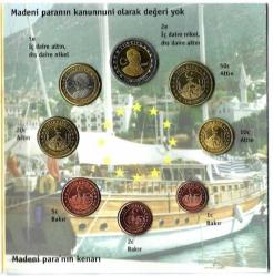Türkiye Cumhuriyeti 2004 Türk Euro Hatıra Para Seti
