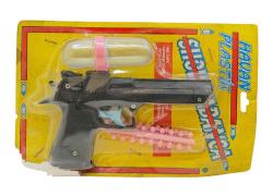 Türk Malı Havan Plâstik Oyuncak Boncuklu Tabanca (Sıfır Ürün)