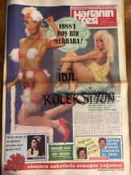 HAFTANIN SESİ GAZETESİ - DOĞUM GÜNÜ HEDİYESİ (TURKİSH - NEWSPAPER) -  1 OCAK 1988 - SAYI : 1 - TAM TAKIM 12 SAYFADIR -Ahu Tuğba-Hülya Avşar-Sibel Girayalp-Coşkun Sabah-Kadir İnanır-Elizabeth Jones-Sonia Viviani-İbrahim Tatlıses-Ali Topuz-Orhan Gencebay-Ferdi Tayfur-Leyla Adalı-Uğur Atakan-Emrah-Turgut Demirağ-Gülistan Güzey-Vasfi Rıza Zobu-Bedia Muvahhit-Semih Evin-Yılmaz Zafer-Perihan Savaş-Nükhet Duru-Dikran Masis-Kamil Sönmez-Nilgün Emre-Sezer Güvenirgil-Sibel Turnagöl-Kerem Alışık-Cecilya-Nil Burak-Türkan Şoray-Cihan Ünal-Pınar Avşar-Talat Bulut-Adile Naşit-Neslihan Yargıcı-Sibel İkiz-Cem Karaca-Toto Karaca-Haluk Bilginer-Zuhal Olcay-Aytaç Arman-Ferdi Tayfur-Necla Nazır-Türkan Şoray-Ahmet Selçuk İlkan-Agah Özgüç-Abdullah Gürel-Şener Işık-Belkıs Akkale-Cüneyt Arkın-Lokman Kondakçı-Orhan Elmas-Ali Özgentürk-Erden Kıral-Atıf Yılmaz-Ömer Kavur-Tarık Akan-Zeki Müren-Huri Sapan-Ali Sapan-Tunç Kemal-Sezen Cumhur Önal-Samantha Fox-Janet Jackson-Stephanie-Duran Duran-George Michael-Aretha