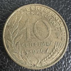 Fransa 10 Centimes 1976