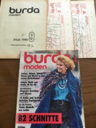 BURDA MODEN EYLÜL 1985 Türkçe kılavuzlu ve paftalı