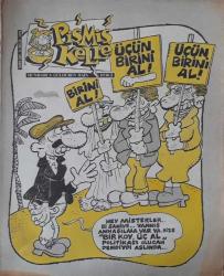 PİŞMİŞ KELLE KEMİK KAFALI MAĞAZİN SAY:36 ( MİZAH KARİKATÜ DERGİSİ ) AÇIK TENCERE - KEL ALÂKA - TERSO -  ZALAK MAHMUT