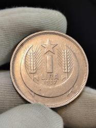 1937 Yılı Gümüş Ata 1 Lira