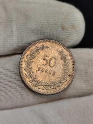 1947 Yılı Gümüş 50 Kuruş Çil