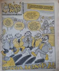 PİŞMİŞ KELLE KEMİK KAFALI MAĞAZİN SAY:185 ( MİZAH KARİKATÜ DERGİSİ ) - CİHANGİR GÜNLÜĞÜ - AYRINTI MUHABBETLER -AŞK TEPESİ