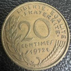Fransa 20 Centimes 1972