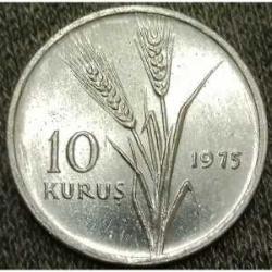 Türkiye Cumhuriyeti 1975 yılı 10 kuruş ( ÜRÜN ÇİLDİR)