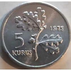 Türkiye Cumhuriyeti'nin 1975 yılı 5 kuruş ( ürün çildir)