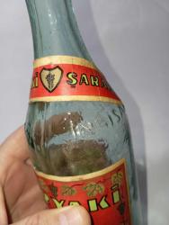 1960 lardan inhisar tiryaki şarabı boş  Üzerinde kabartma İnhisar yazısı var