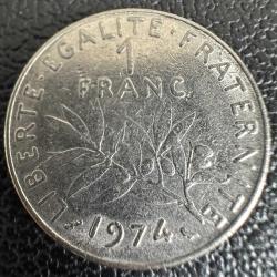 Fransa 1 Frank 1974
