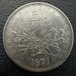 Fransa 5 Frank 1971
