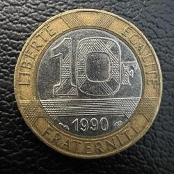 Fransa 10 Frank 1990