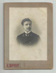 E.BICHON - PARIS / FRANSIZ RESMİ GÖREVLİ ESKİ DÖNEM KARTON FOTOĞRAF...