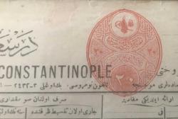 1904 KARMA ÜCRETLER  SÜLEYMANİYE FİSKAL PULLAR NO .141 / EFEMERADA - KESİLMEMİŞ.