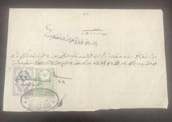 OSMANLI - FİSKAL PULLU VE DAMGALI - EFEMERA