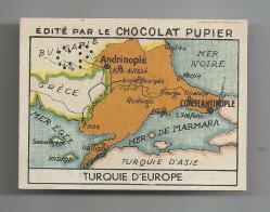 EDITE PAR LE CHOCOLAT PUPIER / TÜRK TEMALI ÇİKOLATA KARTI - TÜRKİYE AVRUPA YAKASI HARİTASI...