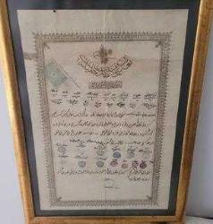 NADİRATTAN OSMANLI MAARİFİ UMUMİYE NEZARETİ ŞEHADETNAMESİ. DİPLOMA. BU FİYATA YOK.