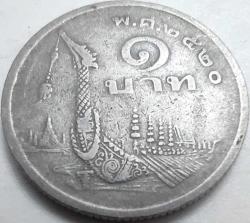 Tayland 1977 (BE 2520) 1 Baht Suphannahong Kraliyet Gemisi Temalı Bakır-Nikel