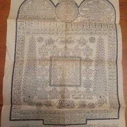 NADİRATTAN TAŞ BASKI HAVAS VEFK KORUYUCU DUALAR. ÇERÇEVELİK.