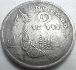 Tayland 1977 1 Baht Kral IX. Rama Kraliyet Mavna Gemisi Görselli Hatıra Parası