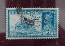 İngiliz Sömürgesi Hindistan 1938 Kral George VI  __ damgalı
