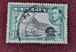 İngiliz Sömürgesi Seylan-1938_ damgalı