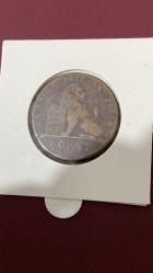 BELÇİKA 1837 5 CENT