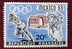 Ruanda 1968 damgasız pul