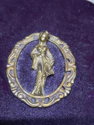 VİNTAGE ÇEYİZLİK AYNA VE FIRÇA SETİ