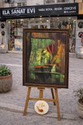 ORNINAL YAĞLI BOYA LALE KIZ KULESİ